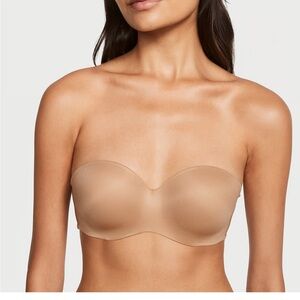 Victoria's Secret Strapless Seamless Bandeau Bra - Nude